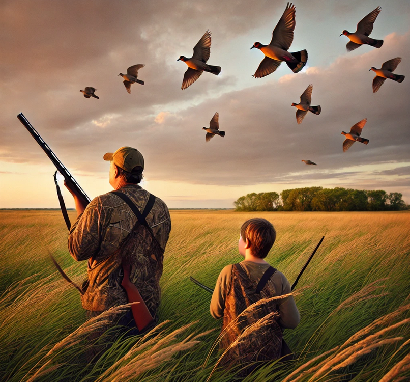 Wingshooting practice, Doves with Dads and the Goodnight-Loving Trail
