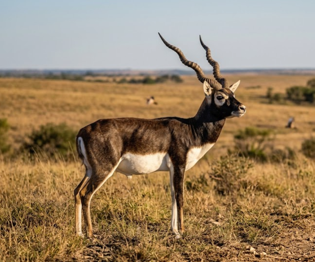 Hunting the Spiral-Horned Blackbuck Antelope
